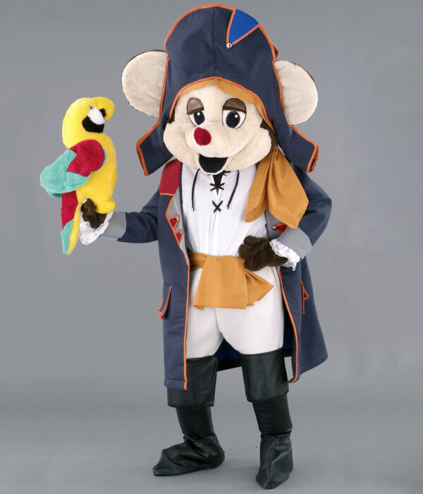 Mascotte Souris Pirate